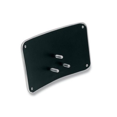 Drag Specialties Three-Bolt Style Small Radius License Plate Mount - Chrome