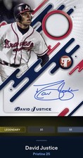 Digital Bunt LE - 2026 Topps Pristine - Pristine Pieces David Justice (AU, MEM)