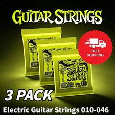 3 SETS ERNIE BALL REGULAR SLINKY 10-46 ELECTRIC GUITAR STRINGS 2221 FREE SHIP