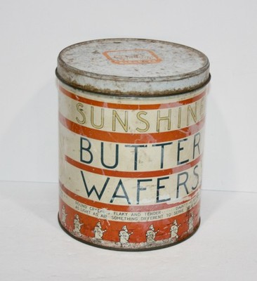 Sunshine Butter Wafers Tin Container