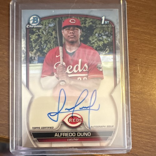 Alfredo Duno 2023 Bowman Chrome 1st Prospect Auto #CPA-ADU