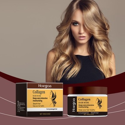 Collagen Hair Mask Moisturizing Repairing for Dry Damaged Hair, Smoothing