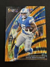 2025 Panini Select Prizm Orange Shock David Montgomery /399 P1730