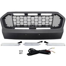 Waben Kühlergrill Performance Schwarz mit LED passt für Ford Ranger T7 16-19