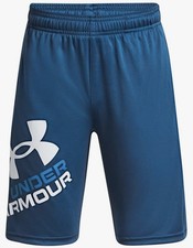 Under Armour Boys' Prototype 2.0 Logo Shorts, Varsity Blue/White, Youth Small