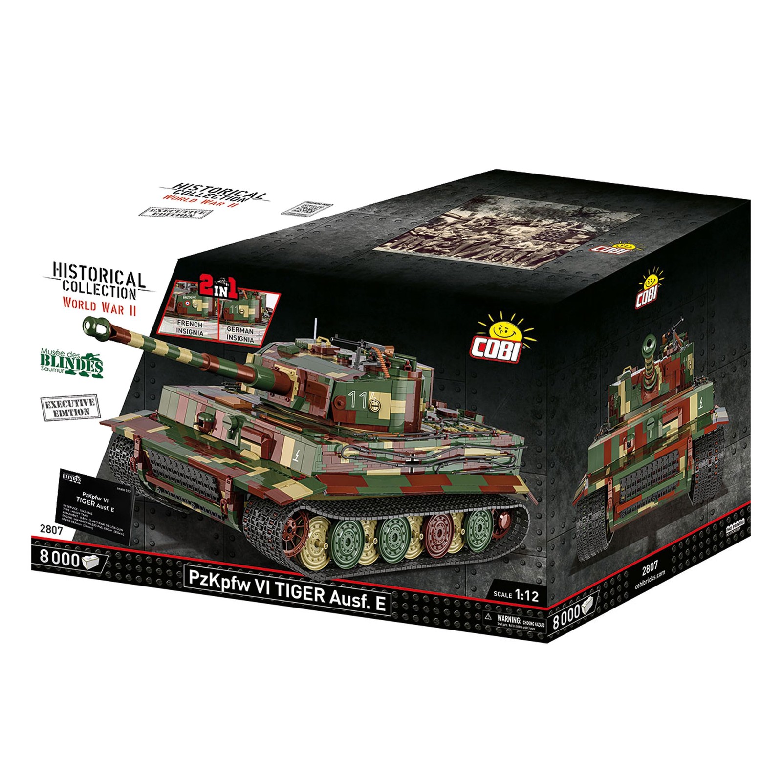 COBI 2807 PzKpfw VI Tiger AusfМодель из кирпича времен Второй мировой войны 112 8000 шт 190790₽