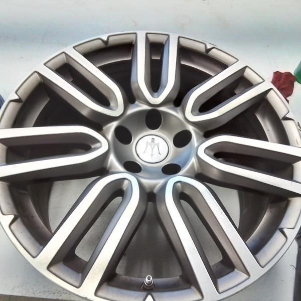 2017 MASERATI GHIBLI 19 INCH REAR OEM USED WHEEL B CONDITION GRAY 7 DBL SPOKES