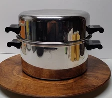 SALADMASTER 6-Qt Dutch Oven-Stock Pot w/Dome 18-8 Tri-Clad 