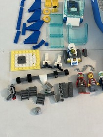 LEGO CITY MINFIGURE & PARTS LOT Police Patrol Boat 60277 60134 3368 Space Center