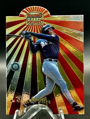 1998 Bowman Mirror Image Fusion Die Cut Ken Griffey Jr & Ben Grieve  # M16