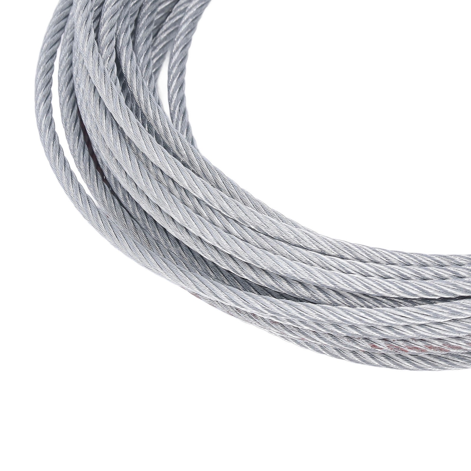 _Winch Wire Rope 4mmx12m Cable 2000LBS Strength Stainless Steel Galvanized