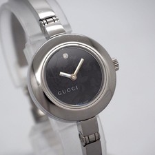 311 Working GUCCI Watch Ladies 105 Florence Bangle Diamond From Japan