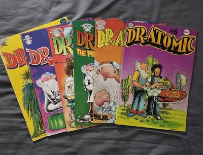 DR. ATOMIC #1-6 Set - ALL FIRST PRINTS - Last Gasp Larry Todd Underground Comix