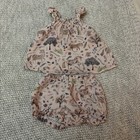 Elegant Baby Organics Outfit Baby Girl 3-6 Months  Organic Muslin Bloomers Top — photo 1