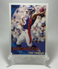Tim Tebow 2010 Topps Rookie #440 Denver Broncos Football Card. rookie card picture