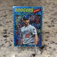 2026 Topps Heritage - Clayton Kershaw #190 Chrome Light Blue Sparkle Refractor