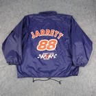 Vintage Dale Jarrett Jacket Mens XL Navy NASCAR Racing Coach Robert Yates 88 90s