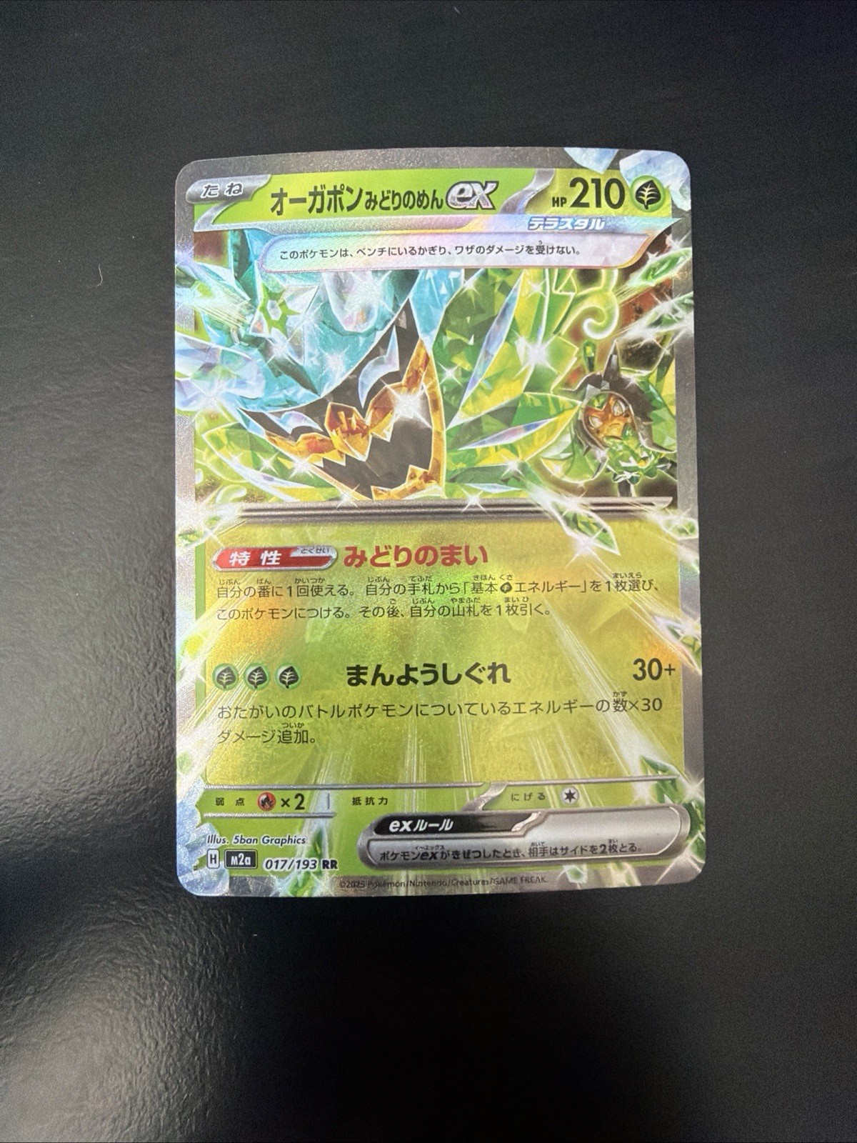 Teal Mask Ogerpon ex RR - 016/101 Sv6 - Pokemon Mask Of Change - MINT 🔥