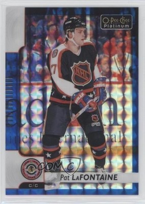2017 O-Pee-Chee Platinum Legends Royal Blue Cubes 42/99 Pat LaFontaine HOF u0h