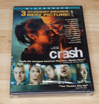Crash (DVD, 2005, Widescreen) Sandra Bullock, Don Cheadle, Brand New