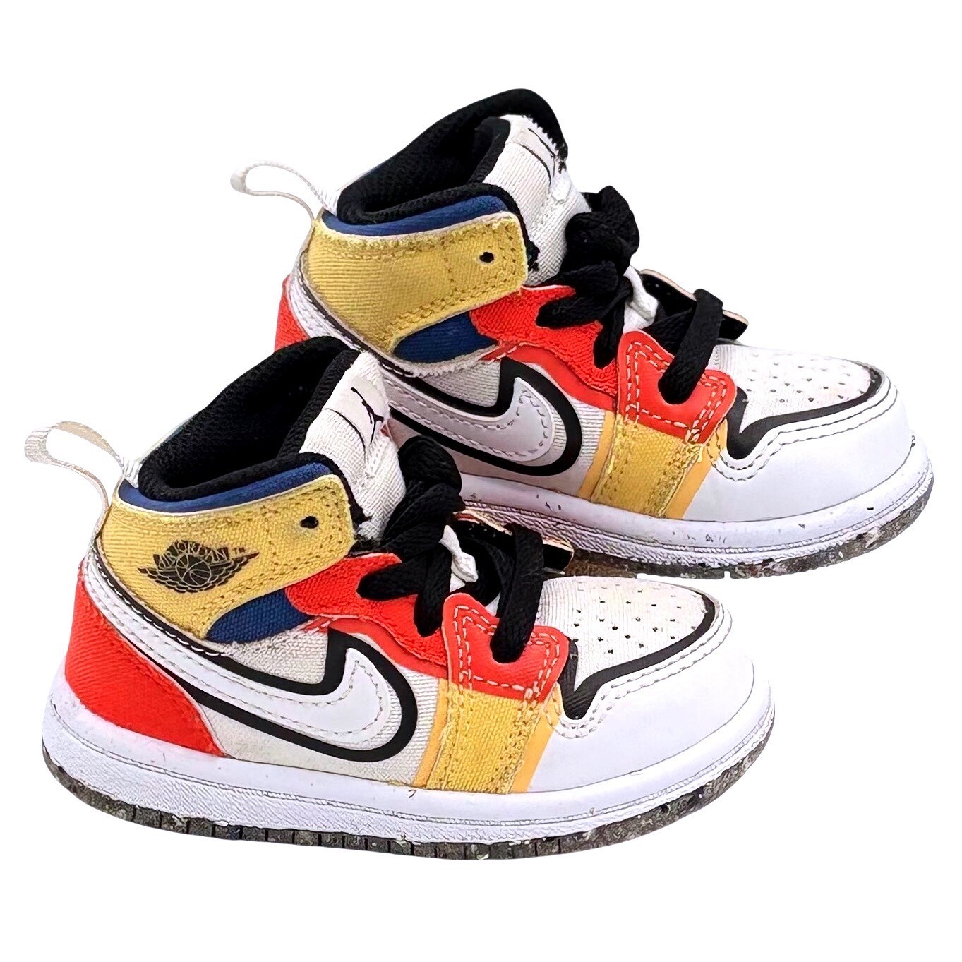 Nike Jordan 1 Mid Toddler Shoes Multi Color DV1321 100 Size 5C-image