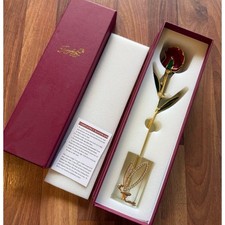 Icreer 24k dipped gold rose