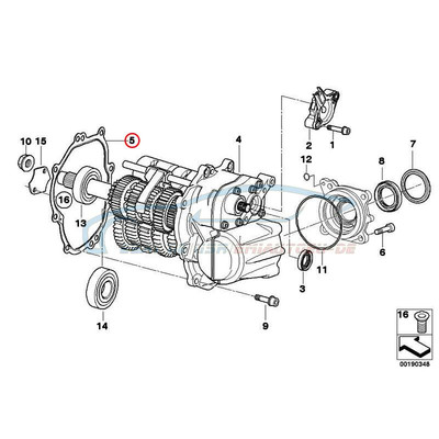 Original BMW 23007678015 - Deckeldichtung