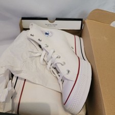 Converse Chuck Taylor All Star Womens 10.5 Hi White Canvas Wedge Hidden Heel