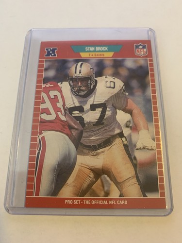 Stan Brock, 1989 Pro Set, #263, New Orleans Saints, Football Card