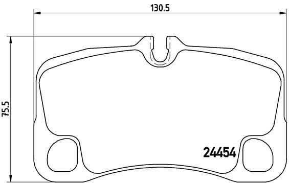 Brembo Brake Pads Set Rear P65022 99735294790 99735294900 99735294901 24454 New