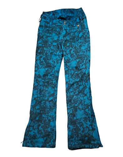 RARE Nils Betty Snow Pants, Blue/Black, Size 2 Bootcut, Waterproof, Breathable