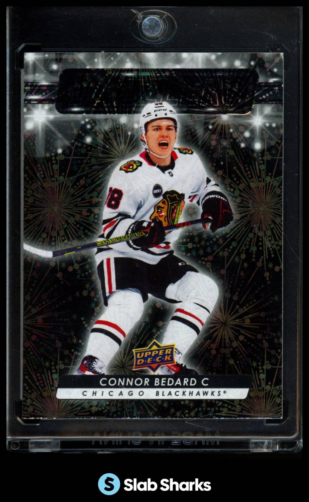 2023 UPPER DECK #DZ-79 CONNOR BEDARD DAZZLERS BLACK RC ROOKIE
