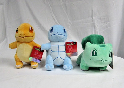 Pokémon Select Bulbasaur Charmander Squirtle Plush select wicked toys