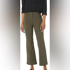  275 THEORY - Green Kick 5-Pocket Eco Bistretch Cropped Flare Pants - Women's 0