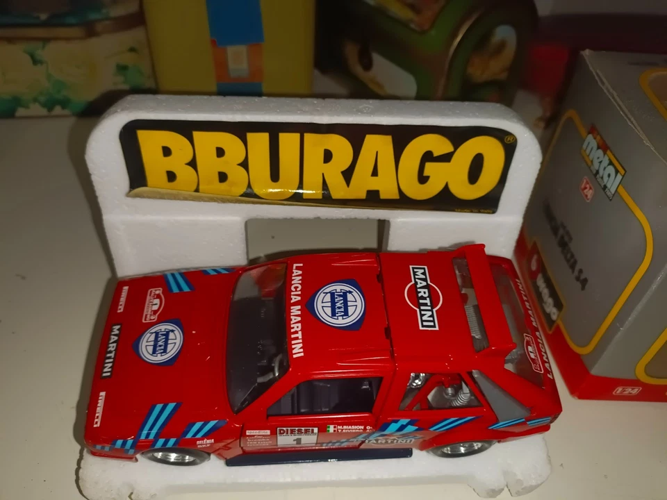 BBURAGO LANCIA DELTA S4 ROSSA SCALA 1:24 CON SCATOLA - Immagine 3 di 3