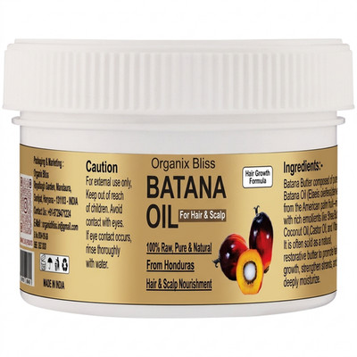 Batana Öl Butter für Haarwachstum 150g, 100% rein von Organix Bliss