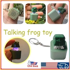 Key Button Frog Croaking Fidget Toy Rechargeable Fidget Keychain Adult TL