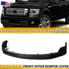 Matte Black Front Upper Bumper Cover For Ford F-150 F150 2009-2014 #FO1000645 US