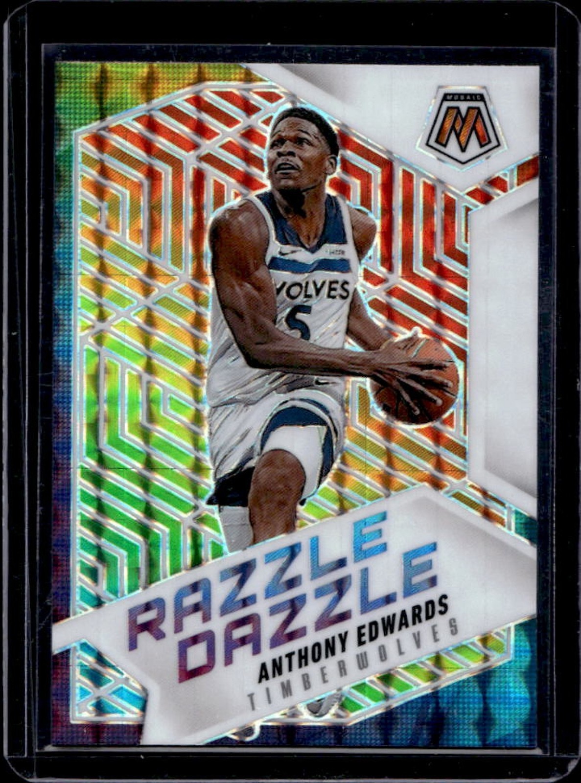 2024-25 Mosaic Anthony Edwards Razzle Dazzle #2 Timberwolves