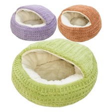 Covered Cat Bed Small Warming Comfortable Anti-Slip Dog Bed Hooded beneficial