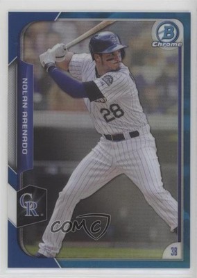 2015 Bowman Chrome Blue Refractor 44/150 Nolan Arenado #160 nd3