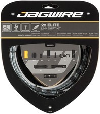 Jagwire Elite Link 2x Shift Cable Kit - UltraSlick Polished Cables, Lightweight