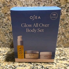 Osea Glow All Over Body Set-Undaria Algae Body Oil, Body Butter, Body Scrub Set