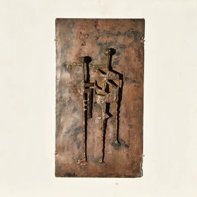 Hermann Tomada 1907-1990 Darmstadt / Skulptur Metall Kupfer 1970 Paar Menschen - Bild 1 von 4
