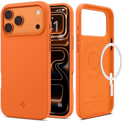 Handyhülle für iPhone 17 Pro Max Spigen Case Cover Schutzhülle Etui Hülle Orange