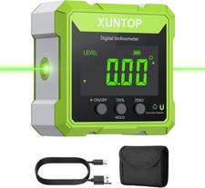 XUNTOP 5341 Digital Angle Finder 4x90° Green Laser Class 2 1mW