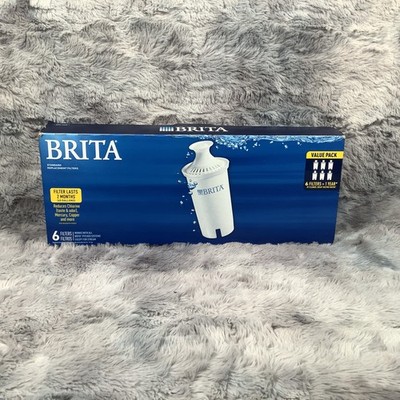 NEW Brita Set of 6 Sealed Water Pitcher Standard Replacement Filters OEM valuepk