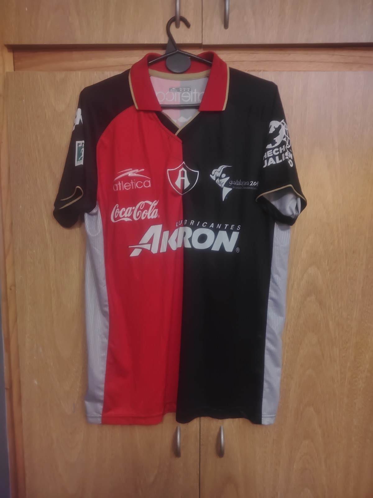 Atlas FC Soccer Jersey Away Match Worn ATLÉTICA 8# season 09/10