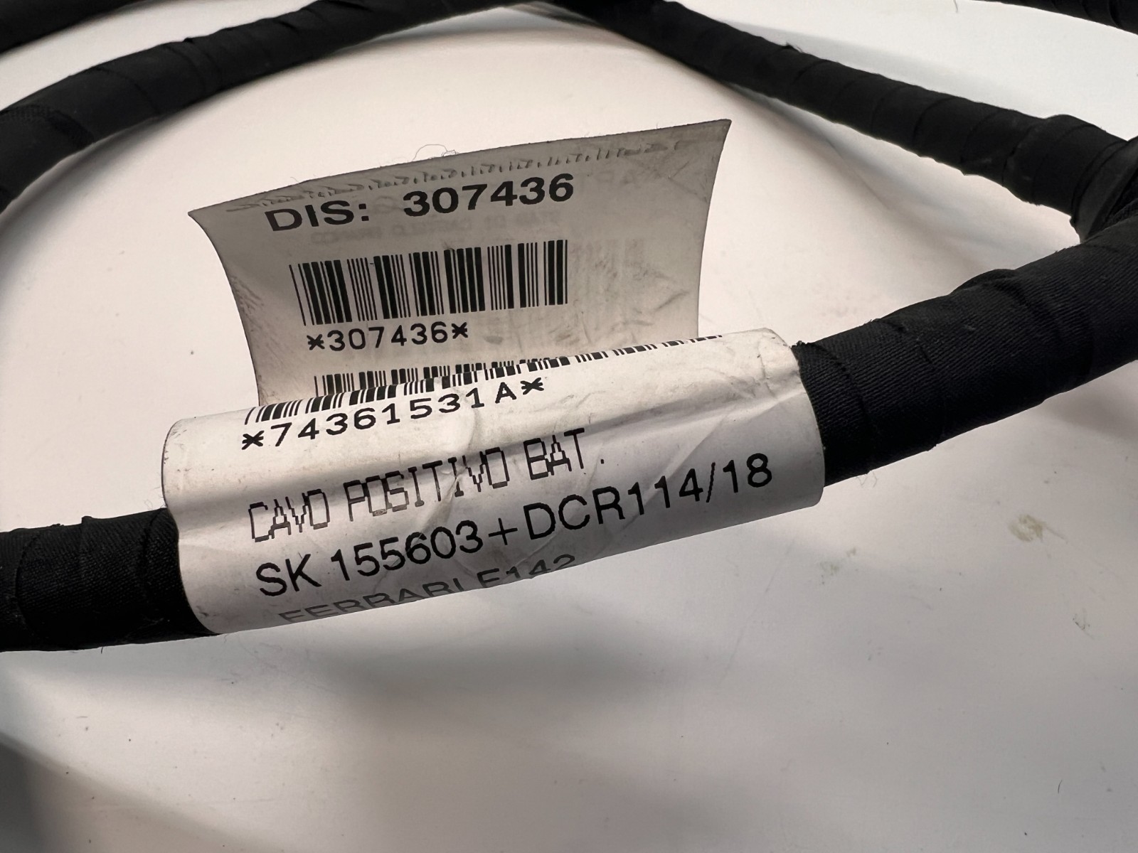 FERRARI 488 GTB SPIDER PISTA F8 POSITIVE BATTERY CABLE OEM 307436