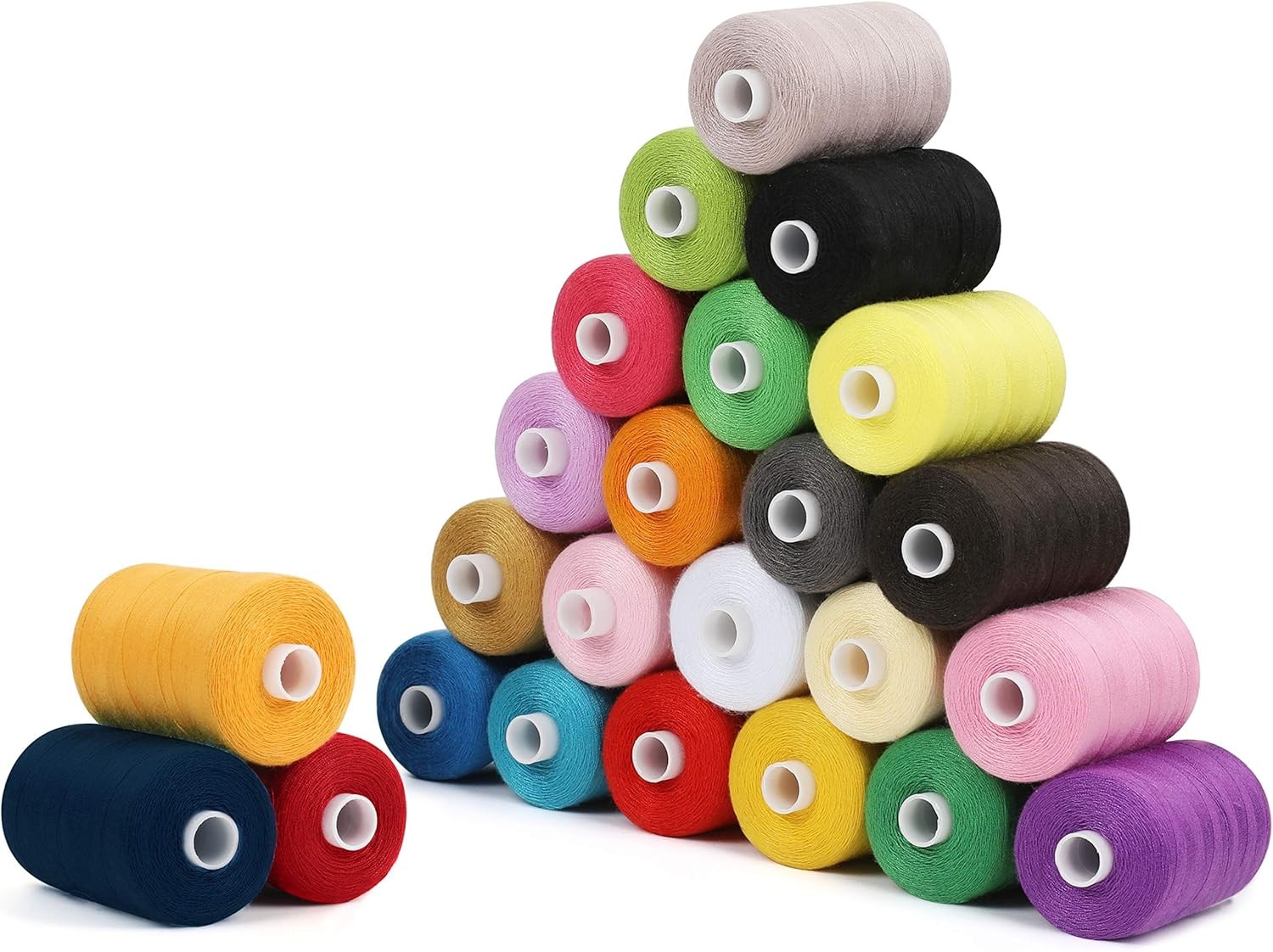 Fil pour machine a coudre polyester Curtzy mercerie canette couture x24
